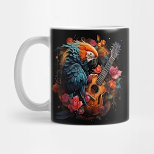 Parrot Playing Guitar Mug